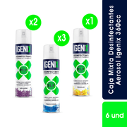 Caja Mixta Desinfectante Aerosol Igenix 360ml Variedades x6